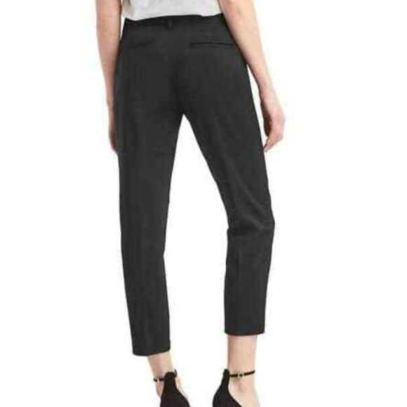 Gap Women's Black Slim Cropped Capri Pants Casual Career Work Business Size 6 - Picture 2 of 4